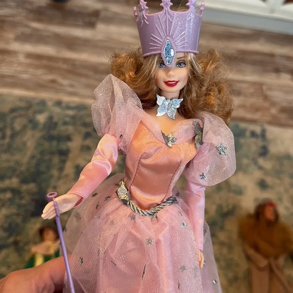 1990s Barbie Wizard of Oz Collector Lot with Munchkins& Talking Dorothy & Glinda